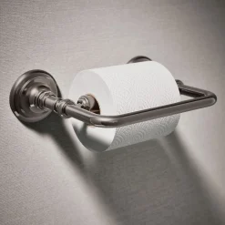 Pivoting toilet paper holder