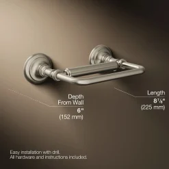 Pivoting toilet paper holder