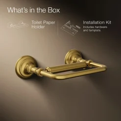 Pivoting toilet paper holder