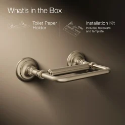 Pivoting toilet paper holder