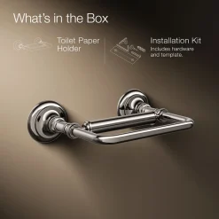 Pivoting toilet paper holder