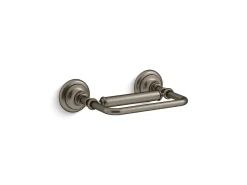 Pivoting toilet paper holder