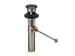 Premier pop-up drain, exposed, with overflow