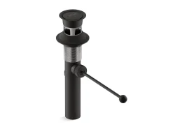 Premier pop-up drain, exposed, with overflow