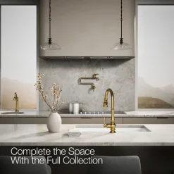 Pull-down kitchen sink faucet with three-function sprayhead