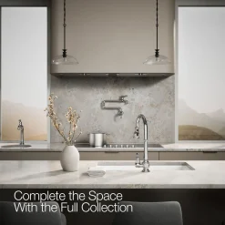 Pull-down kitchen sink faucet with three-function sprayhead