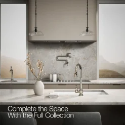 Pull-down kitchen sink faucet with three-function sprayhead