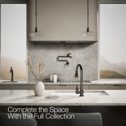 Pull-down kitchen sink faucet with three-function sprayhead