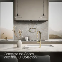 Pull-down kitchen sink faucet with two-function sprayhead