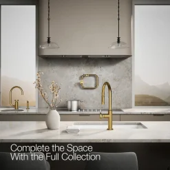 Pull-down kitchen sink faucet with two-function sprayhead