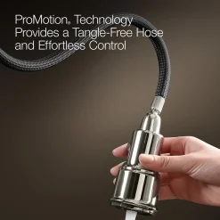 Pull-down kitchen sink faucet with two-function sprayhead