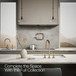 Pull-down kitchen sink faucet with two-function sprayhead