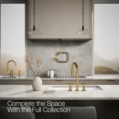 Pull-down kitchen sink faucet with two-function sprayhead