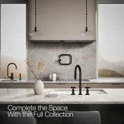 Pull-down kitchen sink faucet with two-function sprayhead