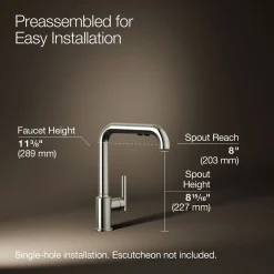 Pull-out kitchen sink faucet with three-function sprayhead