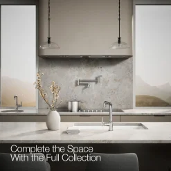 Pull-out kitchen sink faucet with three-function sprayhead