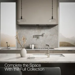 Pull-out kitchen sink faucet with three-function sprayhead