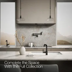 Pull-out kitchen sink faucet with three-function sprayhead