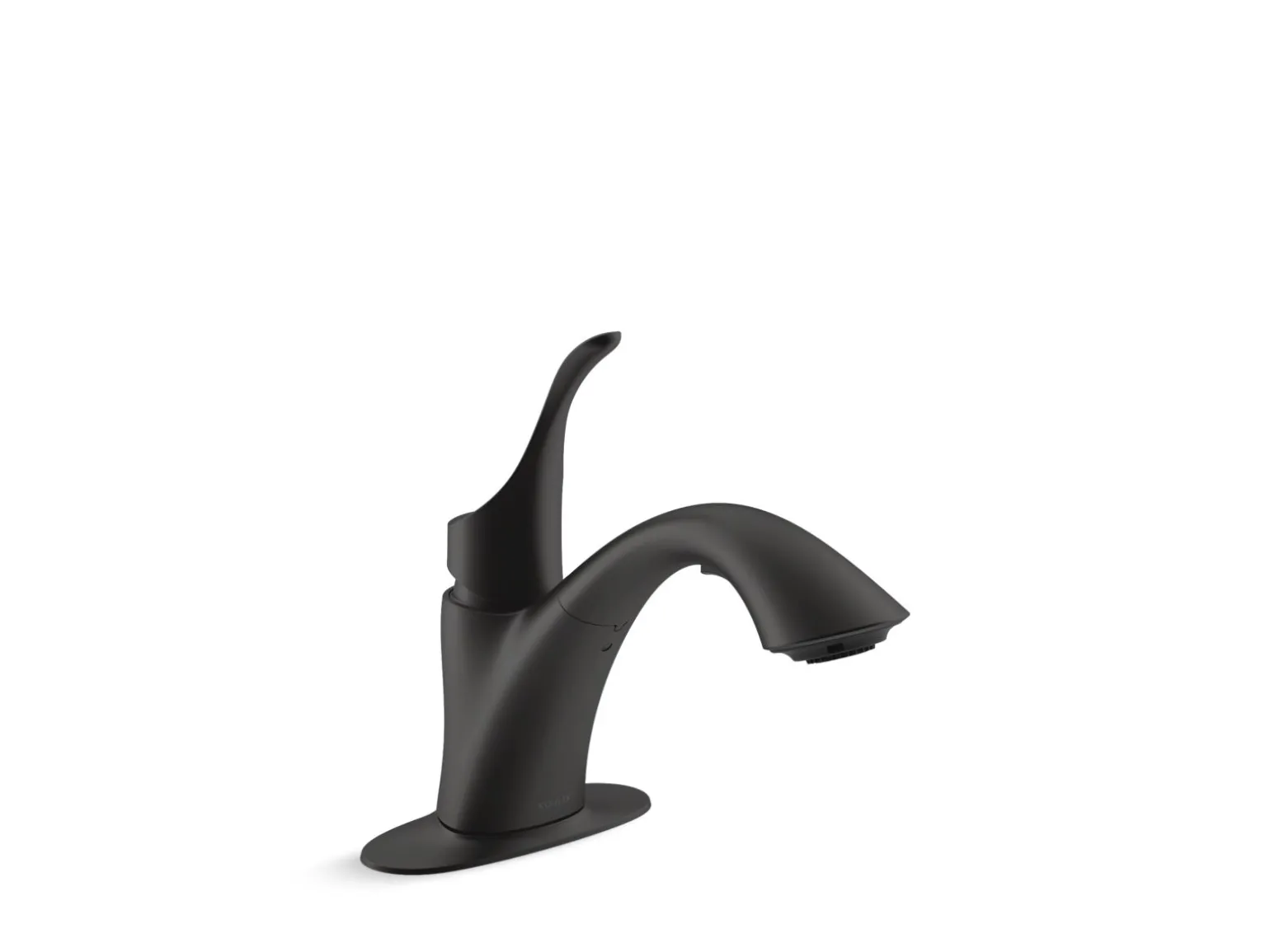 Pull-out laundry and utility sink faucet with two-function sprayhead