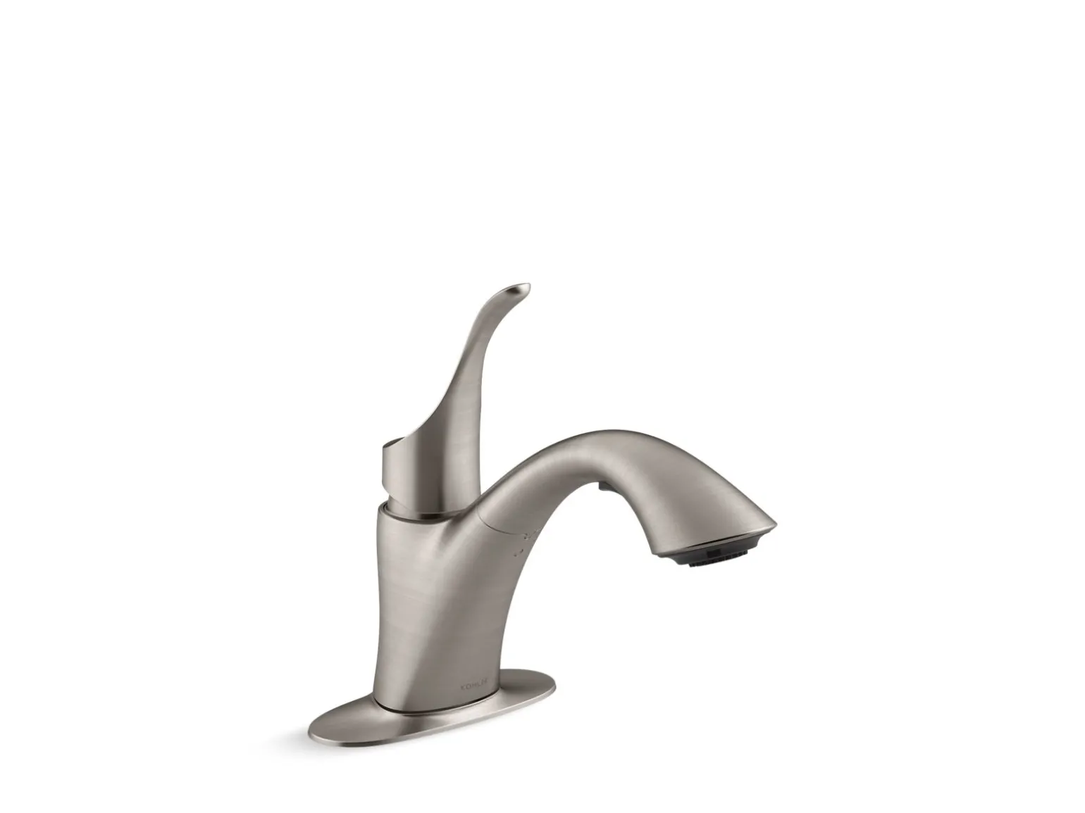 Pull-out laundry and utility sink faucet with two-function sprayhead