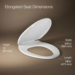 Quick-Release™ elongated toilet seat