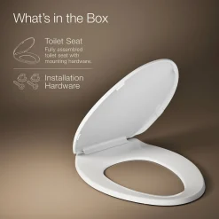 Quick-Release™ elongated toilet seat