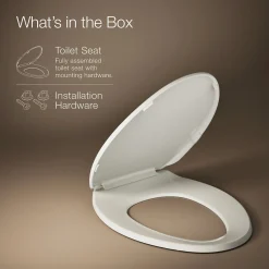 Quick-Release™ elongated toilet seat