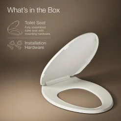 Quick-Release™ elongated toilet seat