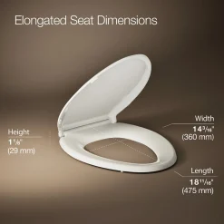 Quick-Release™ elongated toilet seat