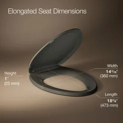 Quick-Release™ elongated toilet seat