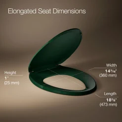 Quick-Release™ elongated toilet seat