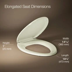 Quick-Release™ elongated toilet seat