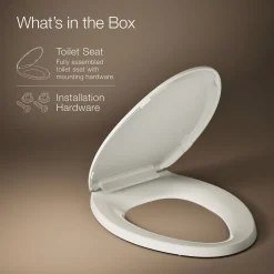 Quick-Release™ elongated toilet seat