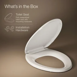Quick-Release™ elongated toilet seat