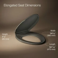ReadyLatch® Quiet-Close™ elongated toilet seat