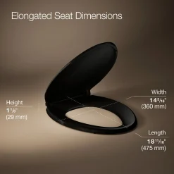 ReadyLatch® Quiet-Close™ elongated toilet seat