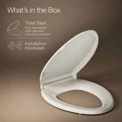 ReadyLatch® Quiet-Close™ elongated toilet seat
