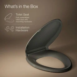 ReadyLatch® Quiet-Close™ elongated toilet seat