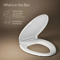 ReadyLatch® Quiet-Close™ elongated toilet seat