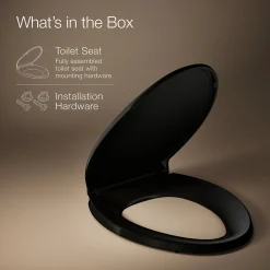 ReadyLatch® Quiet-Close™ elongated toilet seat