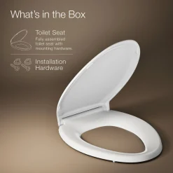 ReadyLatch® Quiet-Close™ elongated toilet seat