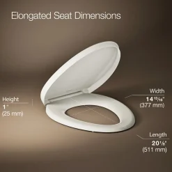 ReadyLatch® Quiet-Close™ elongated toilet seat