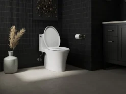 ReadyLatch® Quiet-Close™ elongated toilet seat