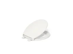 ReadyLatch® Quiet-Close™ round-front toilet seat with antimicrobial agent