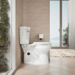 ReadyLatch® Quiet-Close™ round-front toilet seat with antimicrobial agent