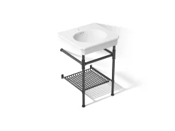 24" rectangular console table bathroom sink
