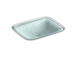 20-3/4" rectangular drop-in bathroom sink, no overflow