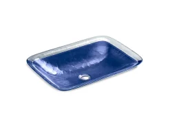 20-3/4" rectangular drop-in bathroom sink, no overflow
