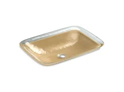 20-3/4" rectangular drop-in bathroom sink, no overflow