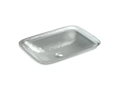 20-3/4" rectangular drop-in bathroom sink, no overflow